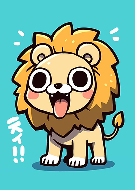 Cute Cartoon Lion