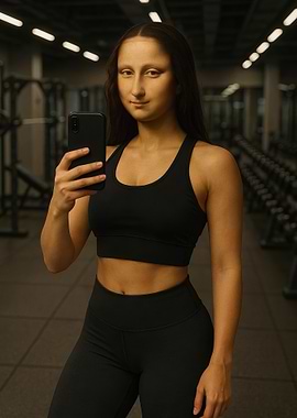 Mona Lisa Gym Selfie