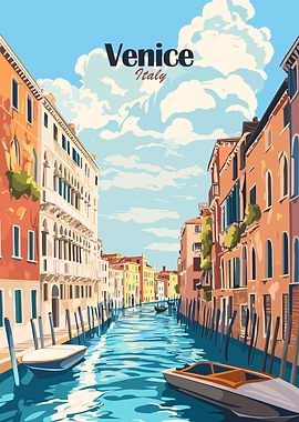 Venice Canal Scene