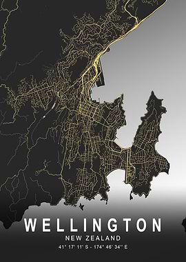 Wellington Dark Map