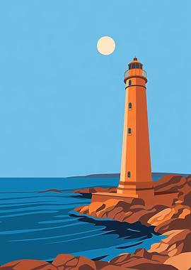 Lighthouse on Coast