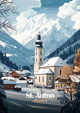 St. Anton Austria Winter Village