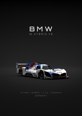 Front BMW M Hybrid V8 No 24 Specs