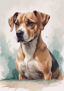 Dog Portrait Watercolor
