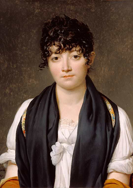 Portrait of a Woman in a Black Shawl
