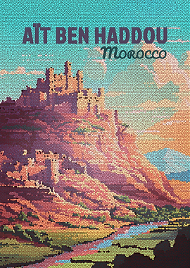 Aït Benhaddou, Morocco Mosaic Poster