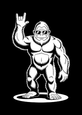 Cool Gorilla Illustration