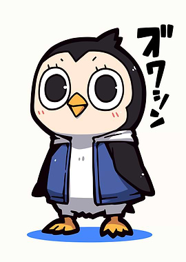 Surprised Penguin Cartoon