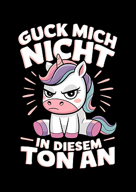 Angry Unicorn Saying