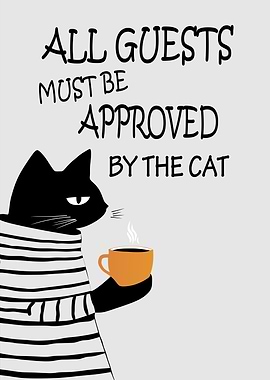 Cat Coffee Sign