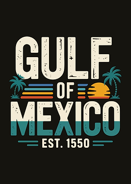 Gulf of Mexico Vintage Design