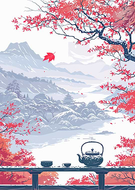 Japanese Tea Ceremony Landscape