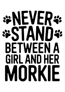 Girl and Her Morkie