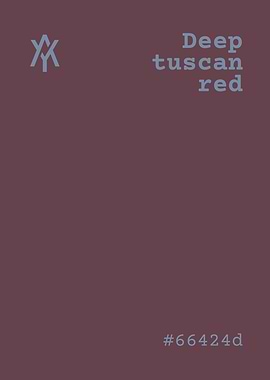 Deep Tuscan Red Color Palette