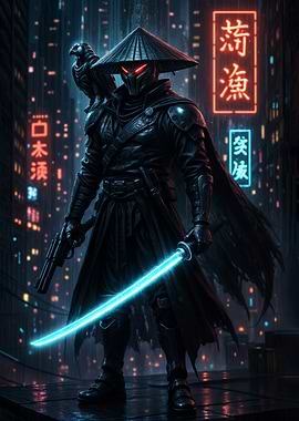 Cyberpunk Samurai