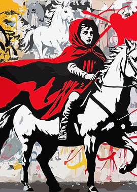 Red Rider on White Horse