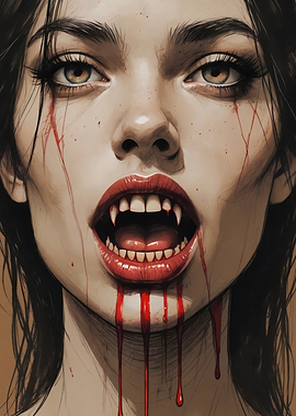 gothic vampire girl