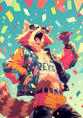 Singing Tanuki (Racoon Dog)