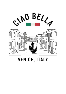 Venice Gondola Illustration