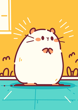 Cute Hamster Illustration