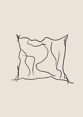 Pillow Line Art
