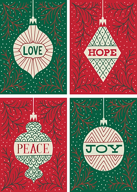 Christmas Ornaments with Words