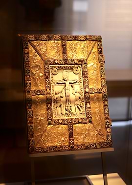 Gold-Inlaid Book Cover