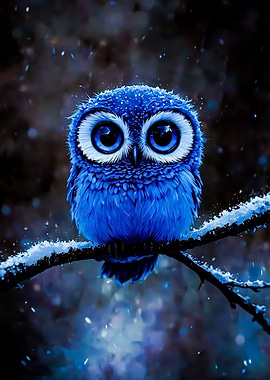 Blue Owl in Winter