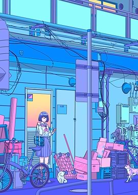 Japanese Street Scene