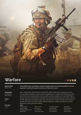Warfare Movie Poster