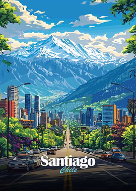 Santiago, Chile Cityscape