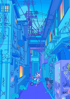 Cyberpunk Alleyway