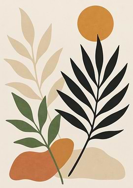 Abstract Botanical Print
