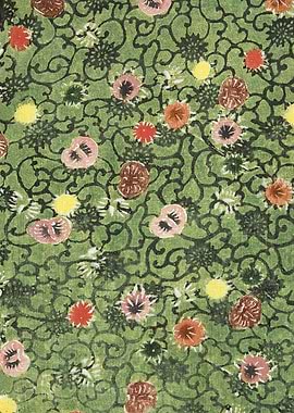Green Floral Pattern
