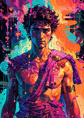 Neon Euphoria: Dionysus Unleashed