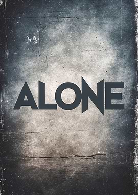 Alone Text Art