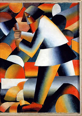 Kazimir Malevich Woodcutter with Axe