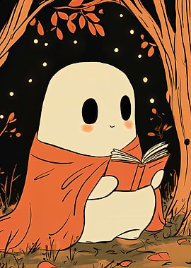 Ghost Reading in the Woods