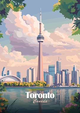 Toronto Skyline Poster