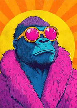 Cool Gorilla in Sunglasses