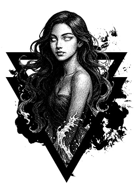 Thalassa Greek Goddess Illustration