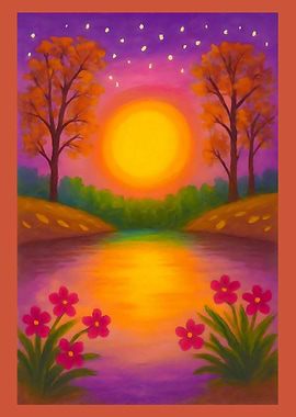 Twilight Glow: Sunset Dreams by the Lake