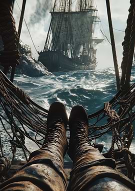 Pirate Ship Hammock View
