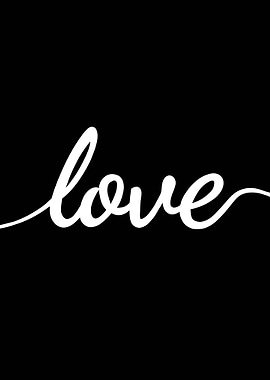 Love Typography Print