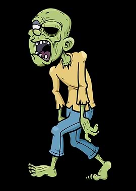 Cartoon Zombie Illustration