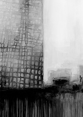 Abstract Cityscape Painting