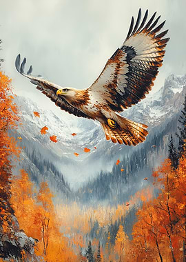 Golden Eagle Soaring