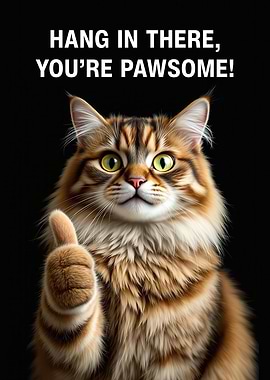 Cat Giving Thumbs Up