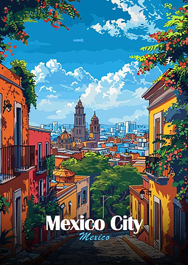 Mexico City Skyline