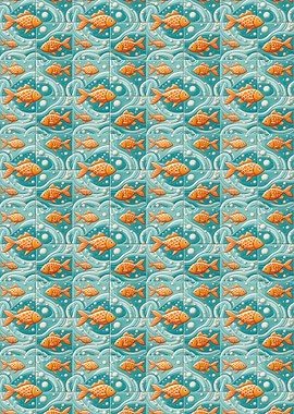 Goldfish Tile Pattern
